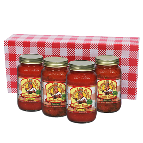 Sunday Sauce 4 Pack with Marinara and Garlic Gourmet Tomato Sauce