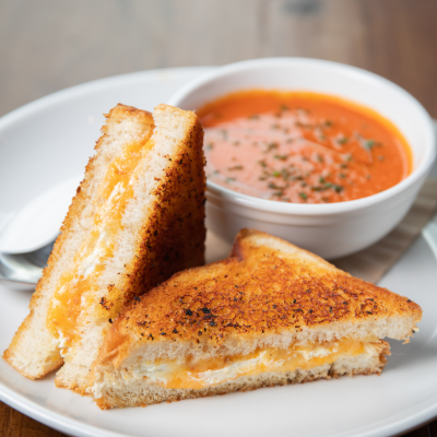 Grilled cheese with tomato soup